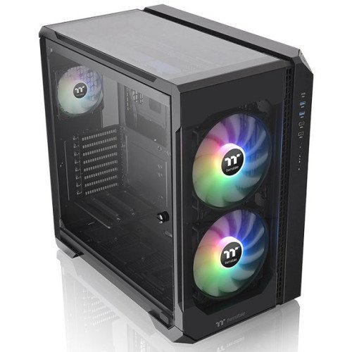 Thermaltake View 51 TG ARGB - ARGB Edition - torre - ATX - panel lateral con ventana (cristal templado) - sin fuente de alimentación (PS/2) - negro - USB/Audio