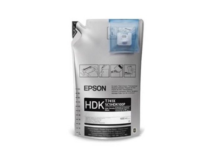Epson T741X - Paquete de 6 - 1 L - high density black - original - paquete de tinta - para SureColor F9370, SC-F6200, SC-F7200, SC-F9200