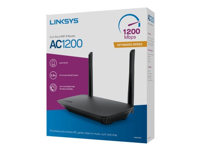 Linksys E5400 - Enrutador inalámbrico - conmutador de 4 puertos - Wi-Fi 5 - Doble banda