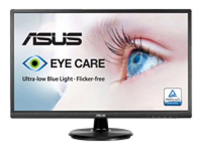 ASUS VA249HE - Monitor LED - 23.8" - 1920 x 1080 Full HD (1080p) @ 60 Hz - VA - 250 cd/m² - 3000:1 - 5 ms - HDMI, VGA - negro