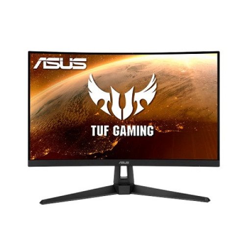 ASUS TUF Gaming VG27VH1B - Monitor LED - gaming - curvado - 27" - 1920 x 1080 Full HD (1080p) @ 165 Hz - VA - 250 cd/m² - 3000:1 - 1 ms - HDMI, VGA - altavoces