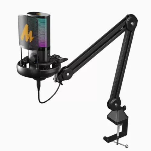MICROFONO MAONO PM450S USB Y USB-C CON BRAZO ARTICULADO NEGRO