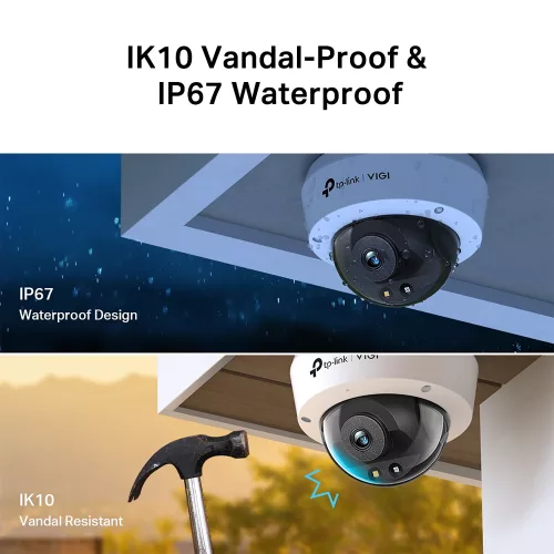 Cámara Seguridad Ext TP-LINK Vigi C240 Color Ip67 Día Noche 2K 4mp