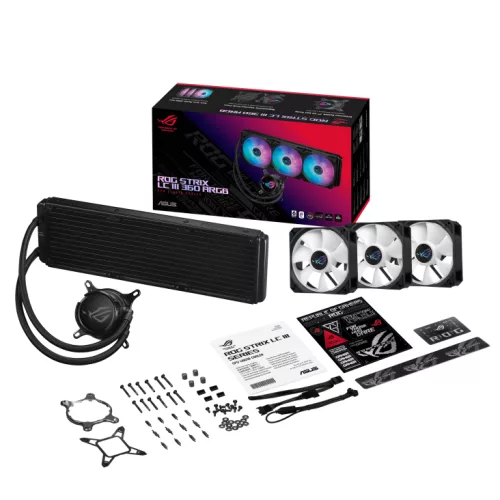 Cooler Liquido Asus ROG Strix LC III 360 ARGB negro