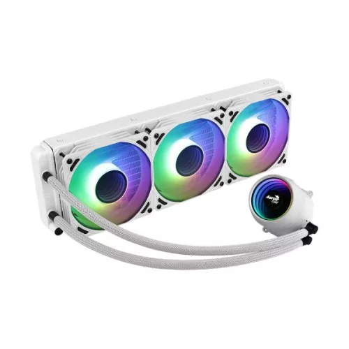 Enfriamiento Líquido Aerocool Mirage L360 WH / 360mm-Mirage PWM fan*3,Support LGA 1700/AM5