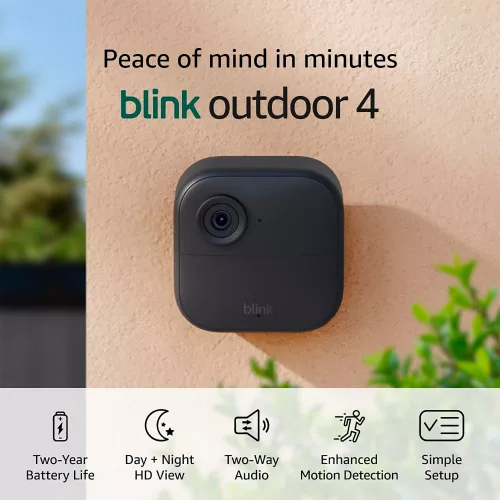 Cámara Ext Blink Outdoor 4 Camera 1080p Pack x2 Sync Module Core
