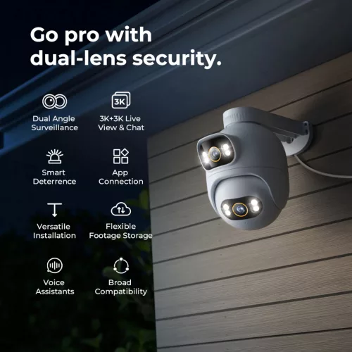 Cámara Cableada Exterior Xiaomi Imilab EC6 Dual Pro Ip65 3K+3K 360°