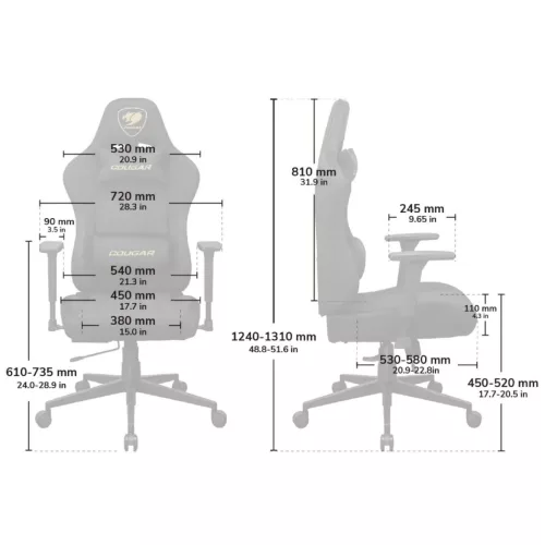 Silla Cougar Pryme Gold F
