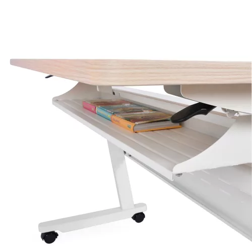 Escritorio Plegable Con Ruedas Flex I Blanco