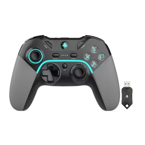 GAME PAD EAGLE WARRIOR FG02A COMPATIBLE CON SWITCH / ANDROID / PS3 / PC INALAMBRICO 2.4G CON XINPUT NEGRO