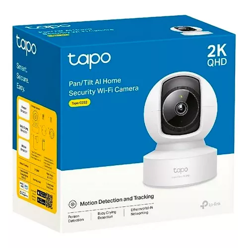 Cámara Ip Tp-link Tapo C222 2k 4mp Wifi Rj45 Visión Nocturna