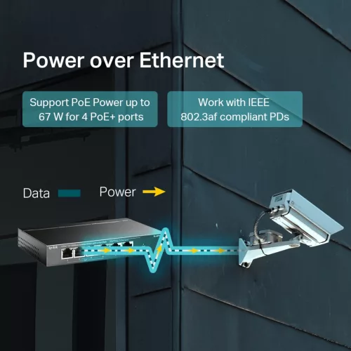 Switch Tp-Link Tl-sf1006p 6 Puertos 10/100 4 PoE