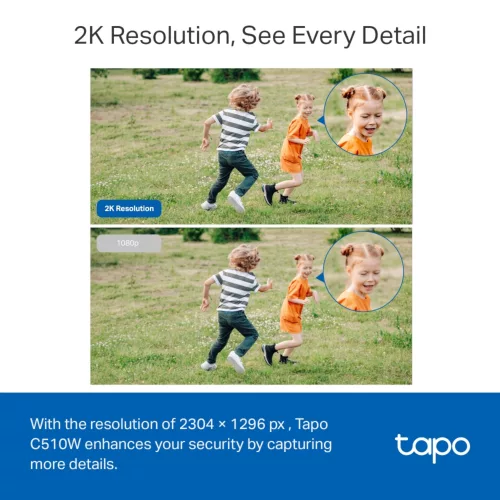 Cámara De Seguridad Tp-Link Tapo C510w Exterior Visión Nocturna 2K 360°