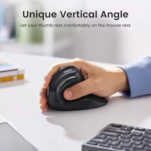 Mouse Ugreen Vertical Inalámbrico Bt 5.0 + 2.4G