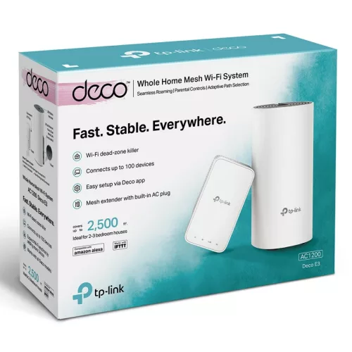 Deco E3 Tp-Link Sistema Wi-Fi Mesh AC1200 (2 Pack)
