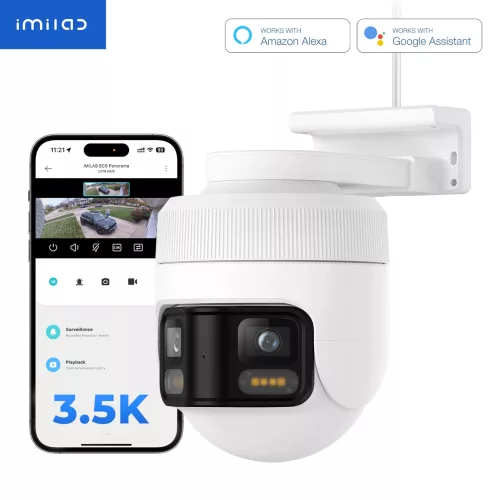 Cámara Cableada Xiaomi Imilab Ec6 Panorama Día Noche Ip66 344° 3,5K