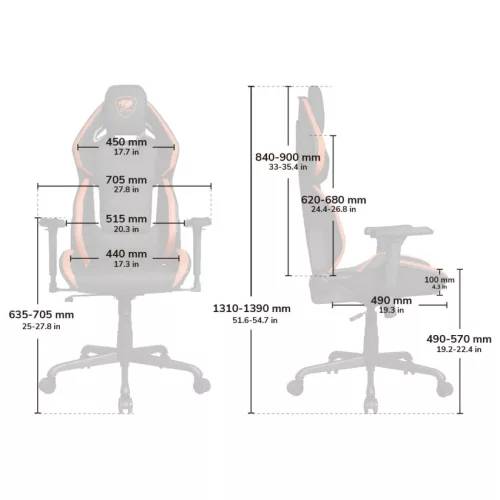 Silla Cougar Hotrod Black
