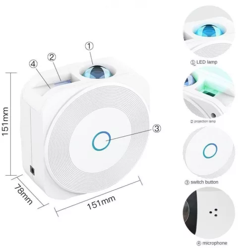 Proyector De Galaxia Wifi Tuya Smart MOES