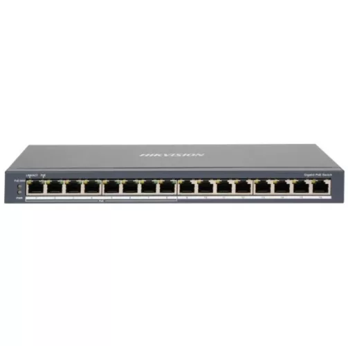 Switch PoE Hikvision 16 puertos gigabit 110W