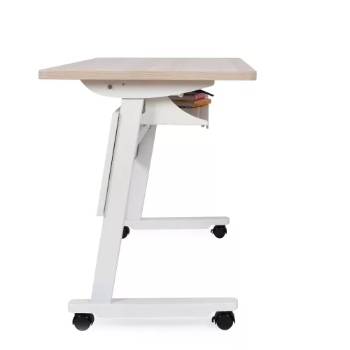 Escritorio Plegable Con Ruedas Flex I Blanco