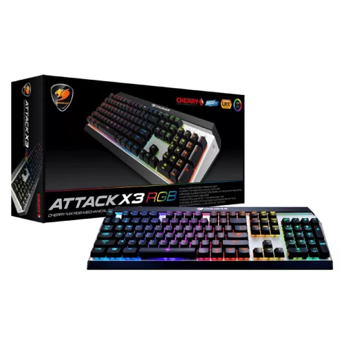 Teclado Cougar Mecánico Attack X3 Rgb Spanish Ob