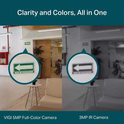 Cámara Seguridad Int TP-LINK Vigi C450 Color Día Noche 3K 5mp