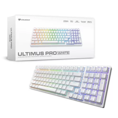 Teclado Cougar Ultimus Pro White Ingles