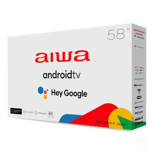 Smart Tv Aiwa 58'' Led Hdr 4k Google TV Comando De Voz