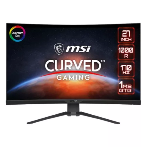 MONITOR 27" MSI MAG 275CQRF-QD 2560x1440 170HZ 2K 1MS HDMI DISPLAY PORT USB-C CURVED FREESYNC 9S6-3CD24T-002
