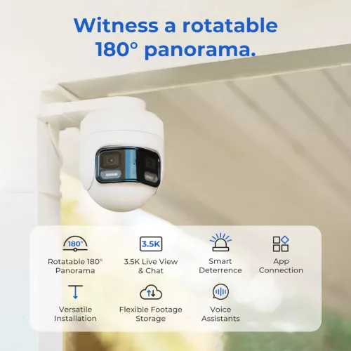 Cámara Cableada Xiaomi Imilab Ec6 Panorama Día Noche Ip66 344° 3,5K