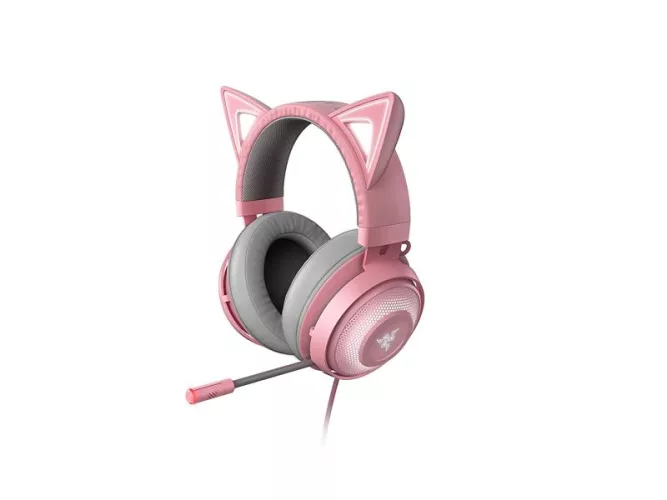 HEADSET RAZER GAMER KRAKEN KITTY V2 USB QUARTZ NASA RZ04- 04730200-R3U1