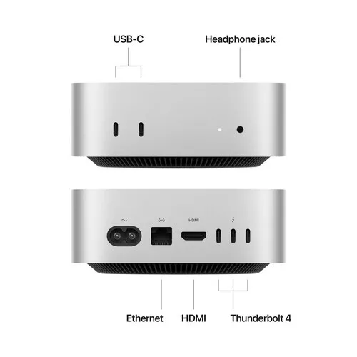 Equipo Apple Mac mini M4 10+10 16GB 256GB Silver