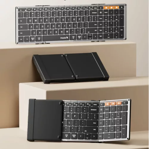 Teclado Retroiluminado Plegable Bluetooth ProtoArc Xk01-plus