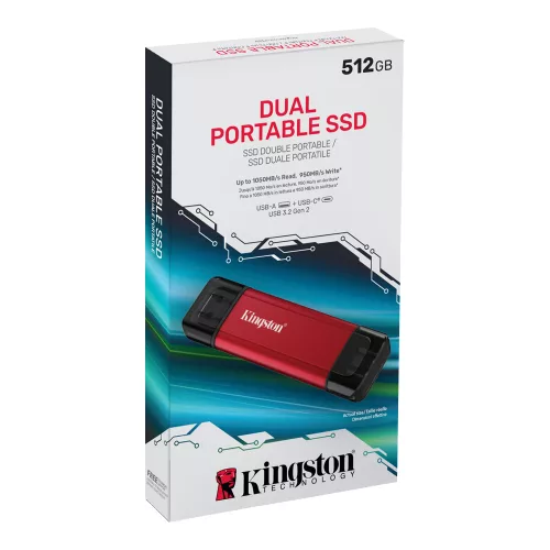 Disco Sólido Externo Kingston Usb A / USB C 512gb