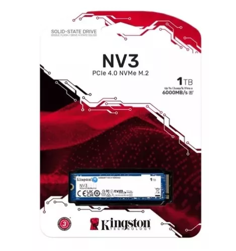 Disco SSD NV3 Kingston 1000GB NVMe M.2 2280 PCIe Gen4x4