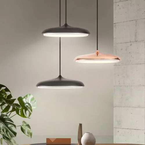 Luminaria Colgante Led Curvy / Gris Acero