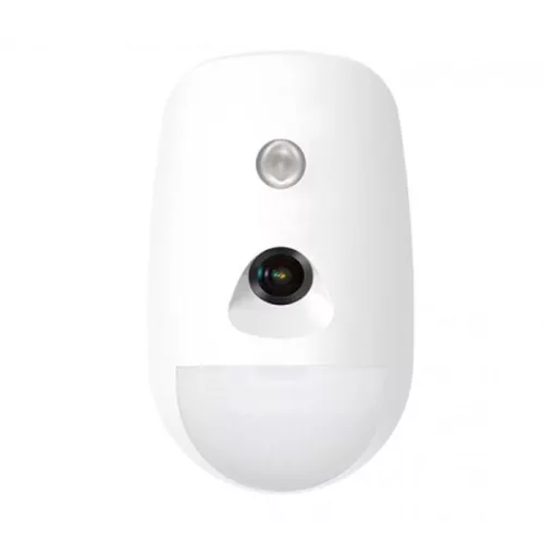 DETECTOR PIR CON CAMARA INALAMBRICO HIKVISION Detection range: 12m 85.9°; 30Kg pet immunity; IR LED; VGA/QVGA/QQVGA; CR123A; 433MHz - DS-PDPC12P-EG2-WB