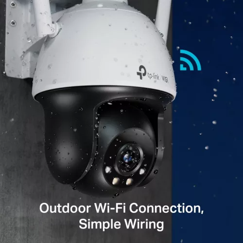 Cámara Seguridad Ext Tp-Link Vigi C540 360° Wi-Fi Color Día Noche 2K 4mp