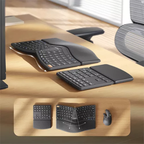 Teclado Ergonómico Dividido ProtoArc Ek04 2,4GHz