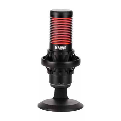 Micrófono Gaming Marvo Mic-07 Omnidireccional Con Iluminación