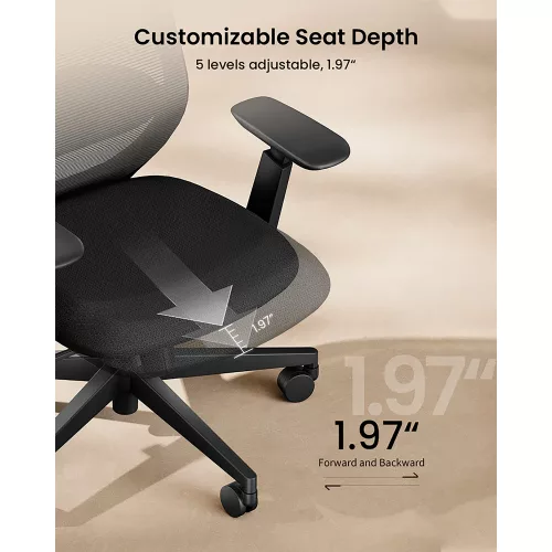 Silla de Escritorio Ergonómica Ajustable 360°/130° ProtoArc Ec200