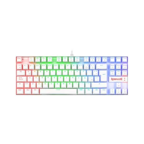 Redragon K552 Kumara RGB ES Blanco Red Switch
