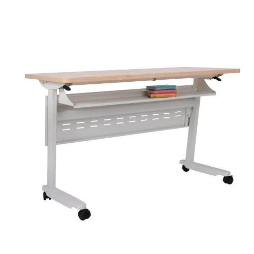 Escritorio Plegable Con Ruedas Flex I Blanco