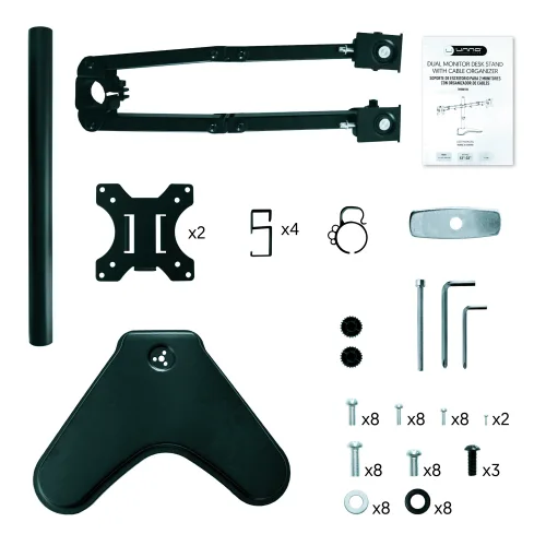 Soporte Para 2 Monitores Unno 12" A 32"