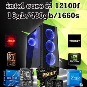 INTEL CORE I3-12100F 16GB DDR4 1660 SUPER 6GB GDDR6