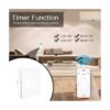 Interruptor De Pared 1 Boton Blanco Rf433